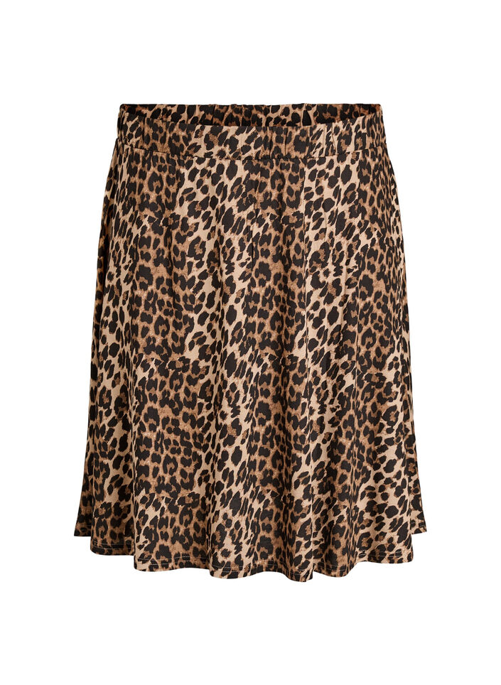 2-pack skaterrokken in viscose, Zwart, Packshot image number 2