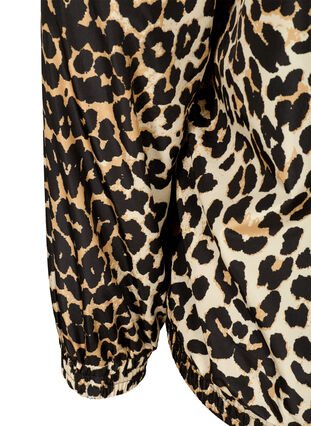 Sportjas met luipaard print en capuchon, Leopard Print, Packshot image number 3