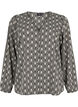 Shirtblouse met V-hals en print, Birch Graphic AOP, Packshot image number 0