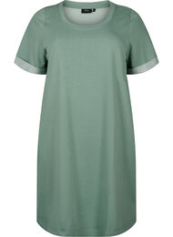 Sweatjurk met korte mouwen en zakken, Chinois Green