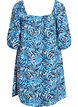 Strandjurk in viscose met print, Blauw, Packshot image number 1