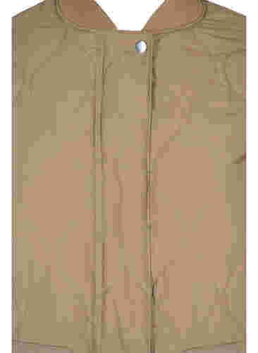 Lange gewatteerde jas met rits en zakken, Amphora, Packshot image number 2
