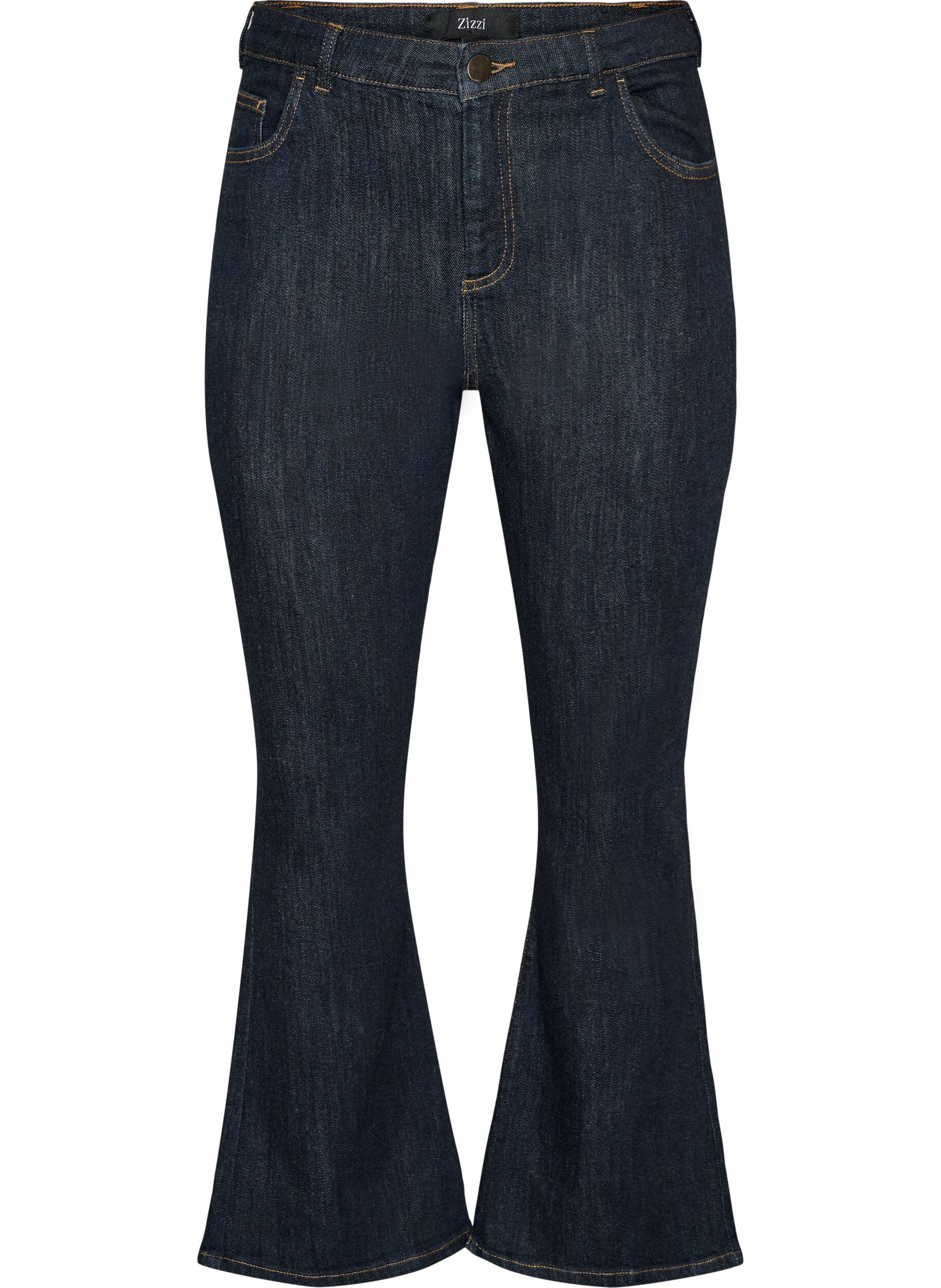 ZizziEllen bootcut jeans met hoge taille, Blauw, Packshot image number 0