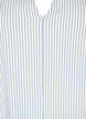 Gestreepte jurk met 3/4 mouwen, Blue Stripe, Packshot image number 2