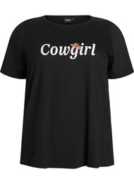 FLASH - T-shirt met print, Zwart