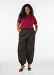 Basic katoenen T-shirt met ronde hals, Rood, Model image number 1
