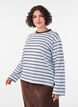 Basic T-shirt met lange mouwen, Blauw, Model image number 3