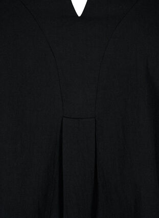 FLASH - Katoenen blouse met halflange mouwen, Black, Packshot image number 2