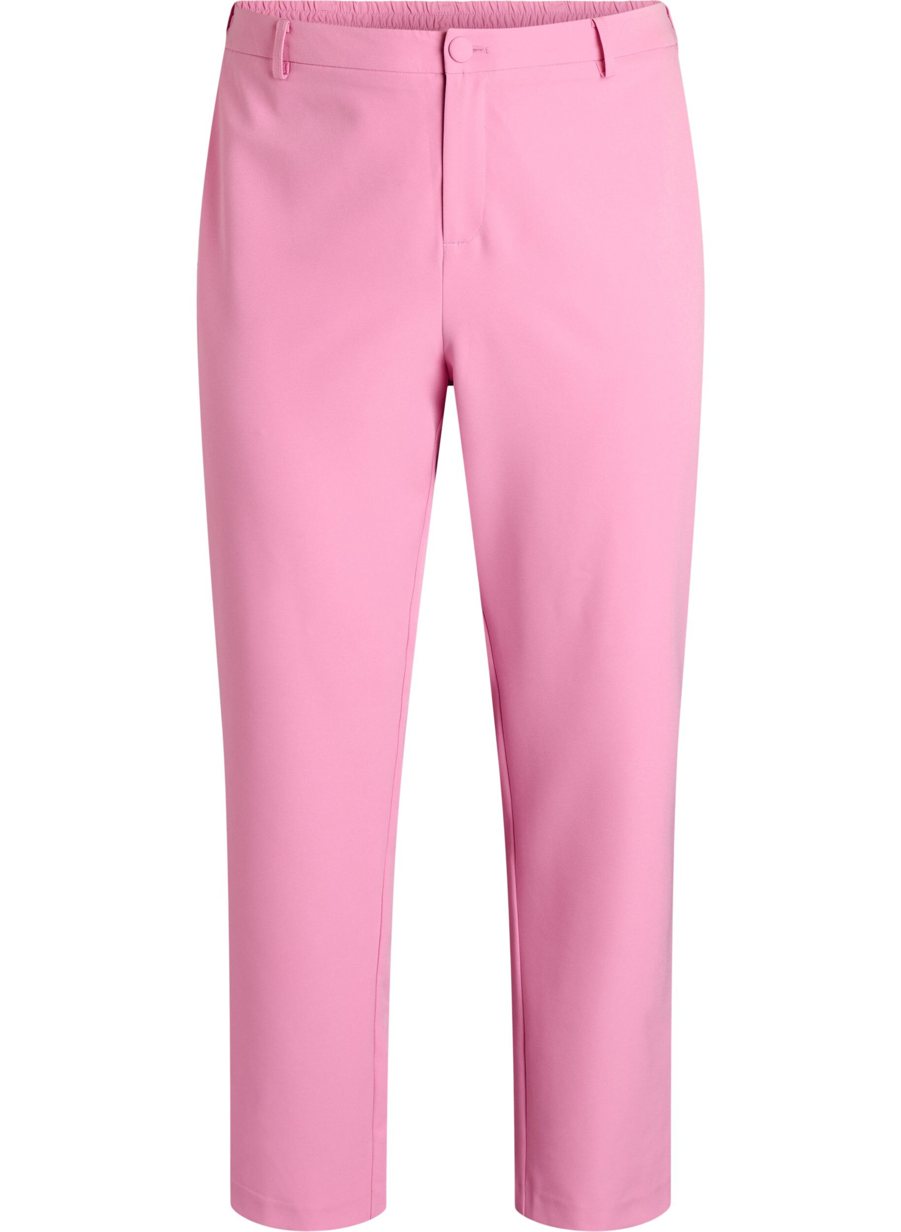 ZizziBroek met zakken en rechte pijpen, Roze, Packshot image number 0