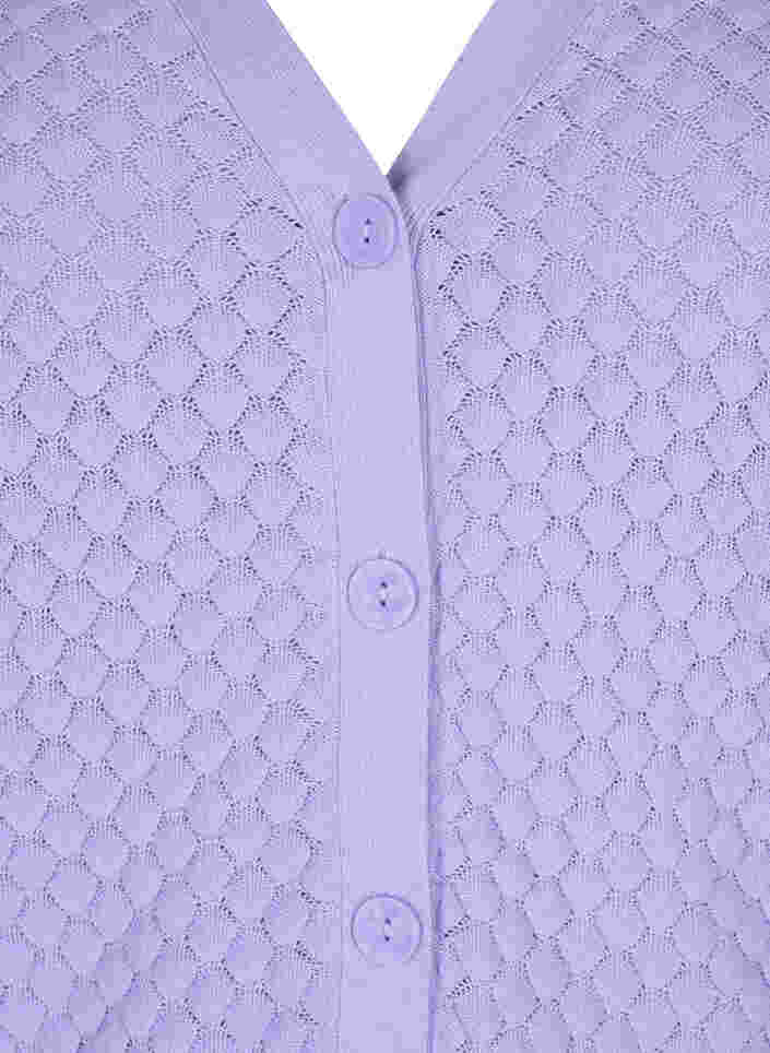  Gedessineerd katoenen vest, Lavender, Packshot image number 2