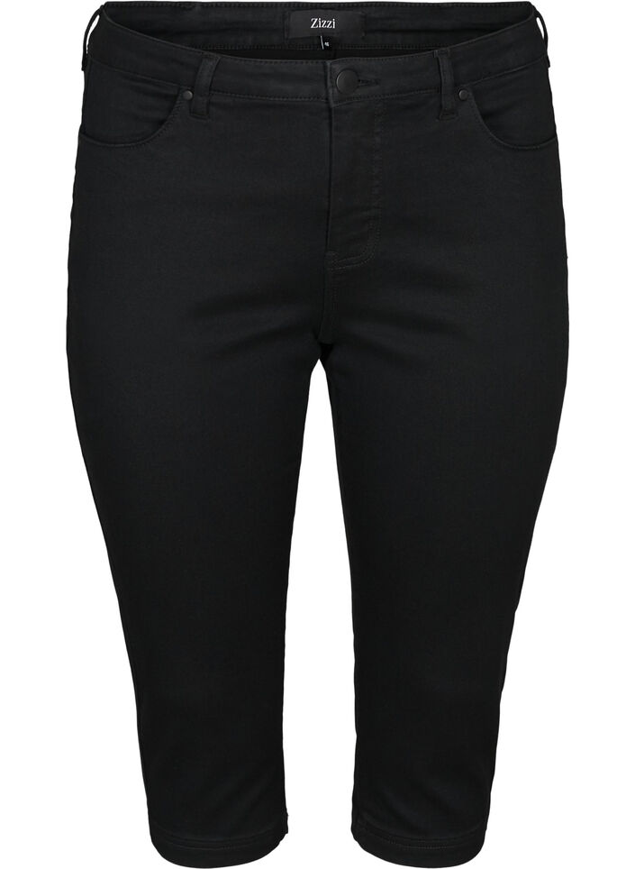 Amy capri jeans met hoge taille en super strakke pasvorm, Zwart, Packshot image number 0