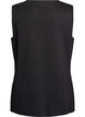 Mouwloze breisel vest met decoratieve knopen, Zwart, Packshot image number 1