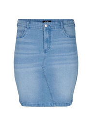 Nauwsluitende denim rok, Blauw