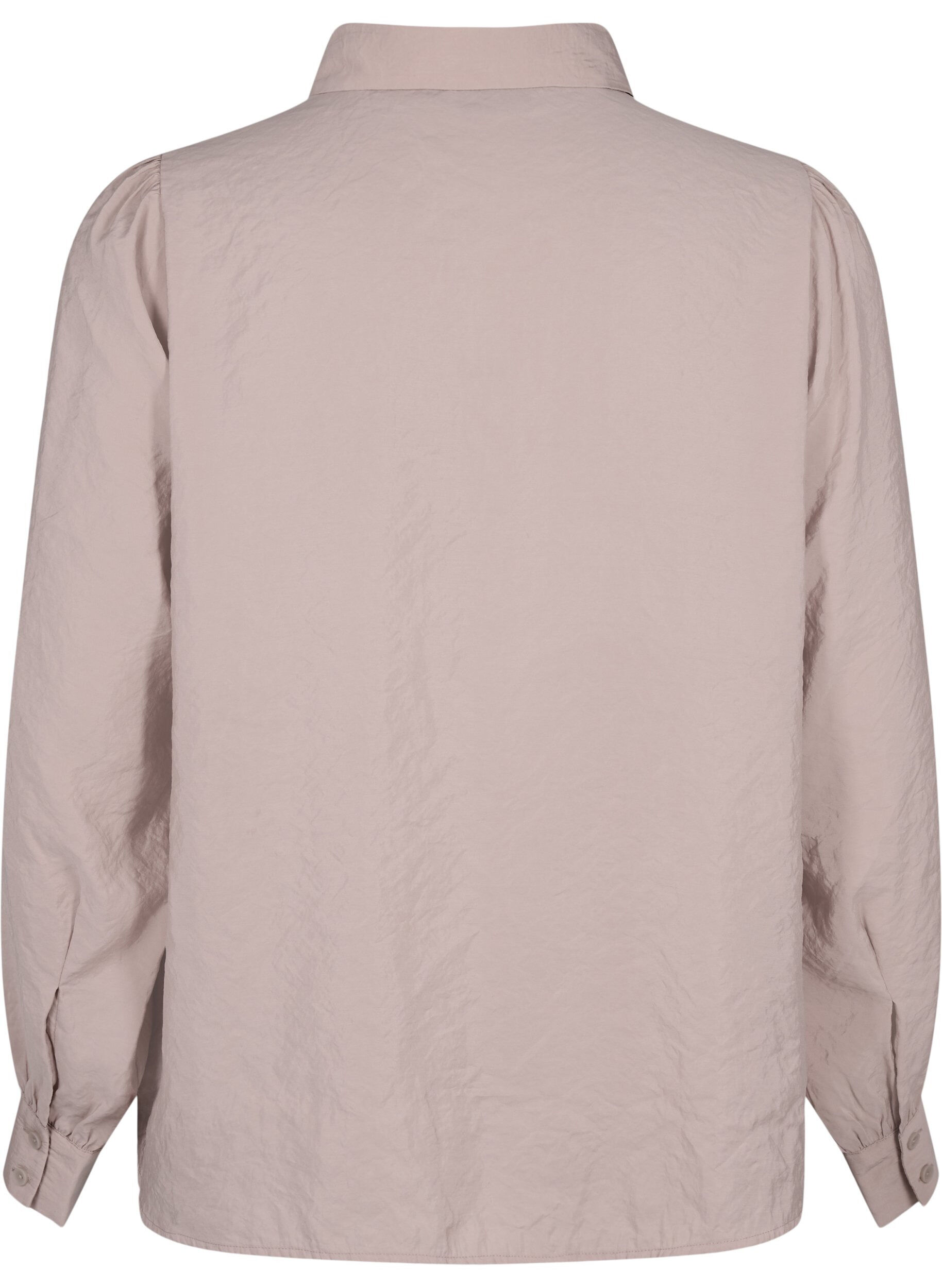 Zizzi Shirt met lange mouwen van Tencel &trade; Modal, Goat, Packshot image number 1
