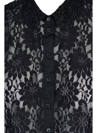 Overhemdkraag in kantkwaliteit, Black, Packshot image number 2