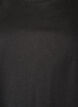 T-shirt met asymmetrische kanten zoom, Zwart, Packshot image number 2