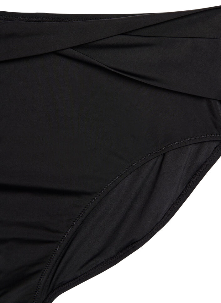 Bikinibroekje met wikkel detail, Zwart, Packshot image number 2