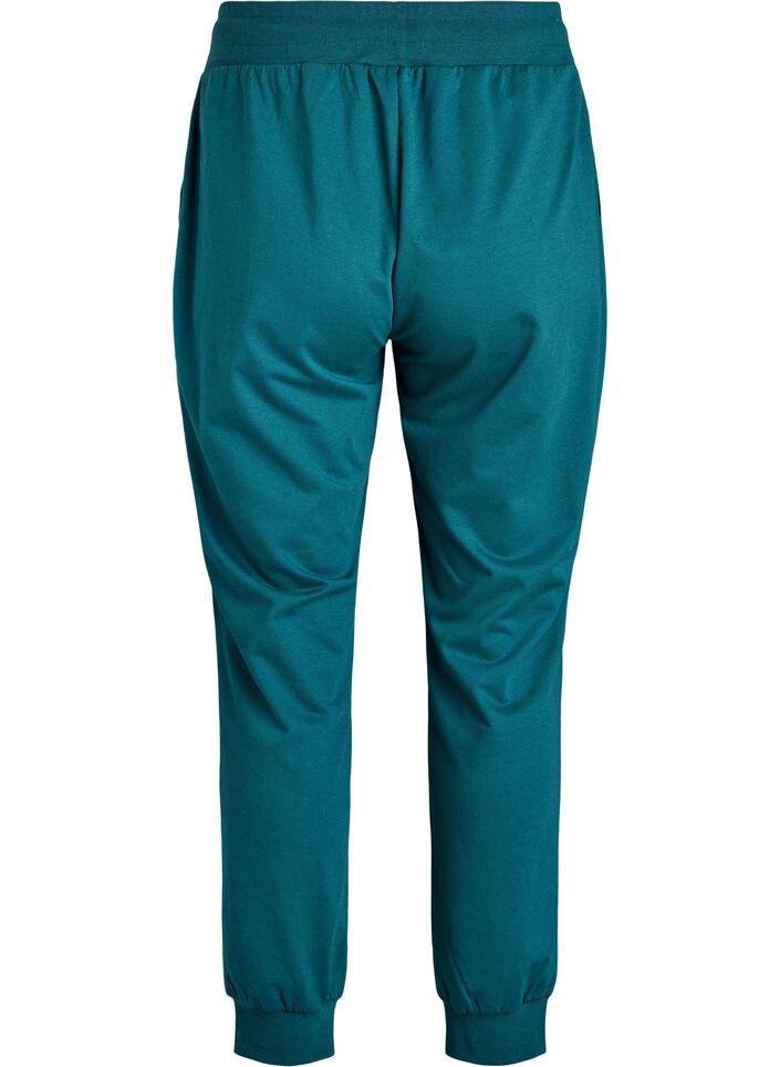 Losse trainingsbroek met zakken, Groen, Packshot image number 1