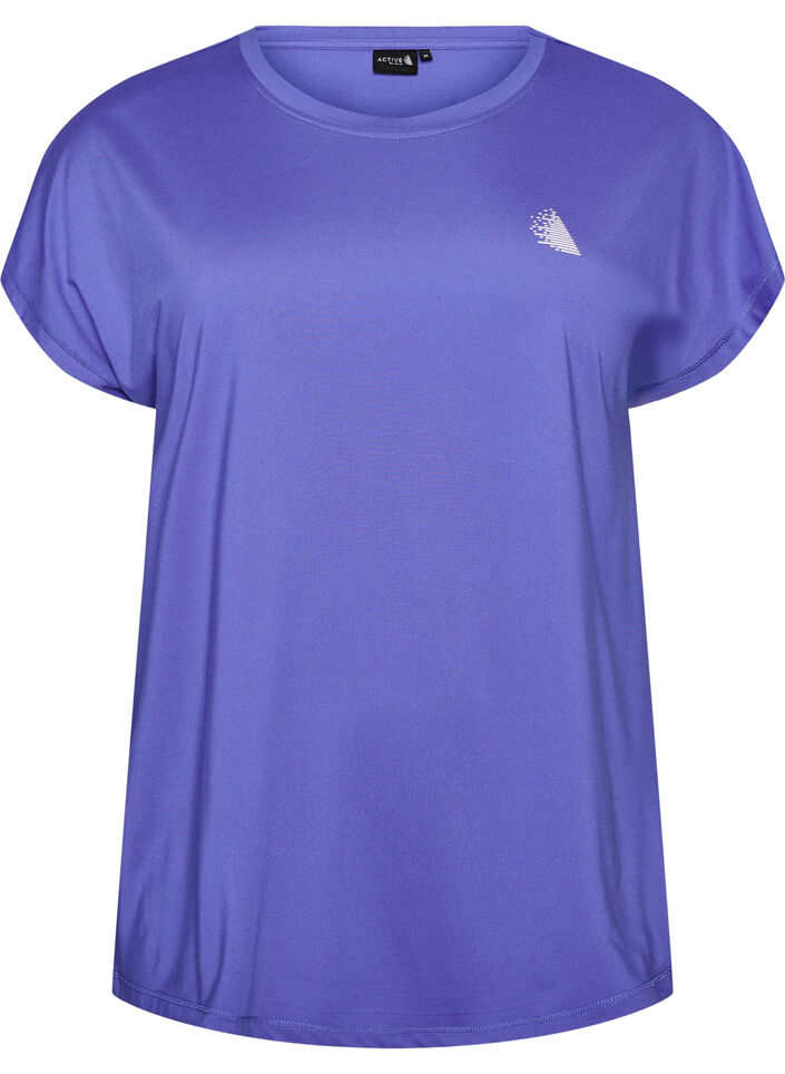 Effen gekleurd trainingsshirt, Blauw, Packshot image number 0
