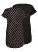 2-pack T-shirtjurk met korte mouwen, Zwart, Packshot image number 1