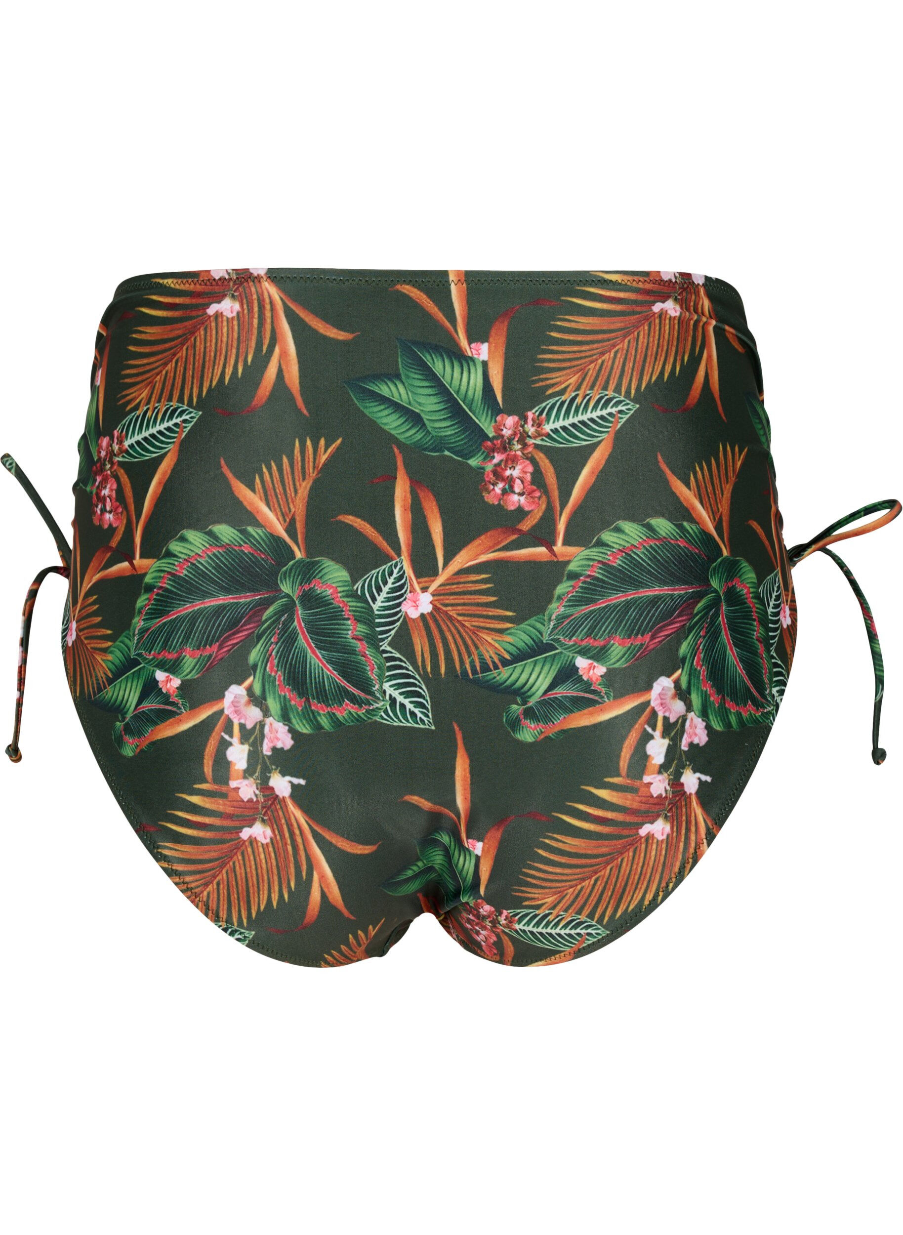 Zizzi Druk bikini bodems met een hoge taille, Boheme Palm Aop , Packshot image number 1
