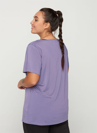 Trainingsshirt met korte mouwen, Purple As Sample, Model image number 1