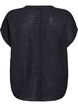 Losse blouse met kapmouwen, Zwart, Packshot image number 1