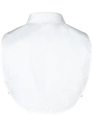 losse effen blouse kraag met parels, Bright White, Packshot image number 1
