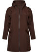 Regenjas met zakken en capuchon, Bruin, Packshot image number 0