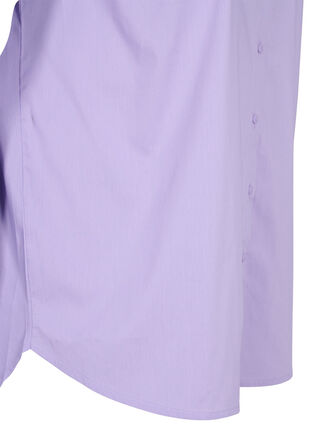 Blouse met lange mouwen en een hoge manchet, Lavender, Packshot image number 3