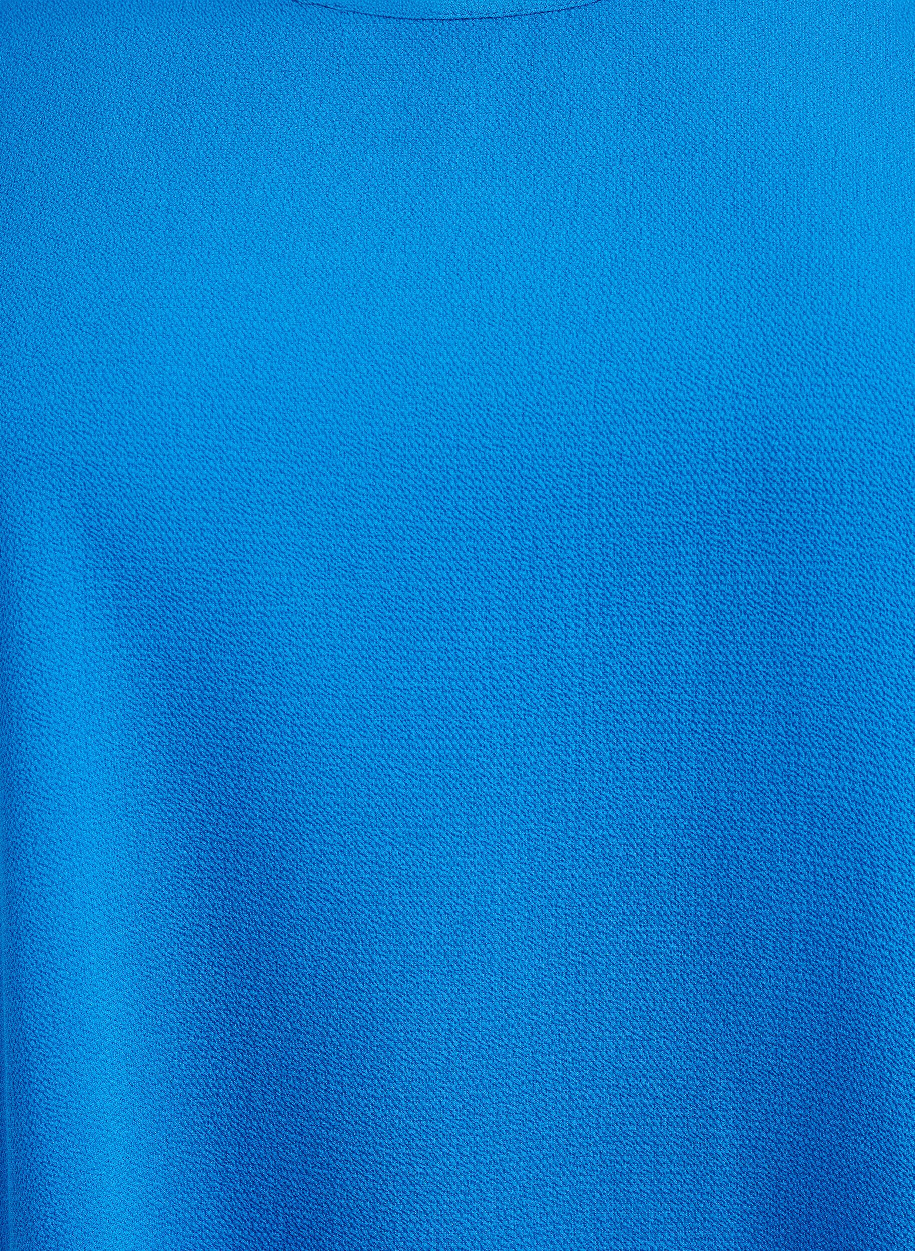 Zizzi Blouse met korte mouwen en een ronde halslijn, Blauw, Packshot image number 2