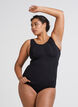 Shapewear top met brede bandjes, Zwart, Model image number 2