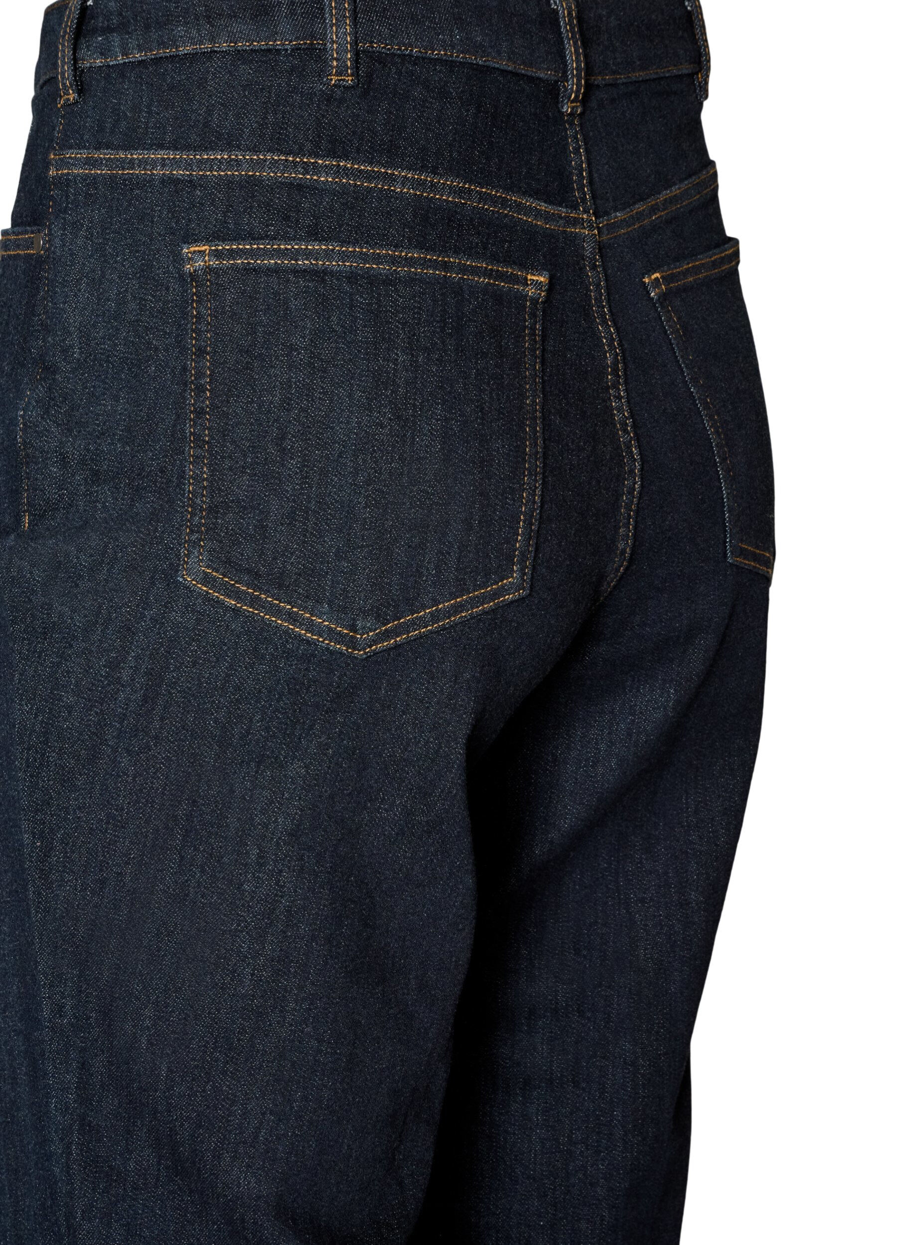 ZizziStraight-fit Kiana jeans met hoge taille, Blauw, Packshot image number 3