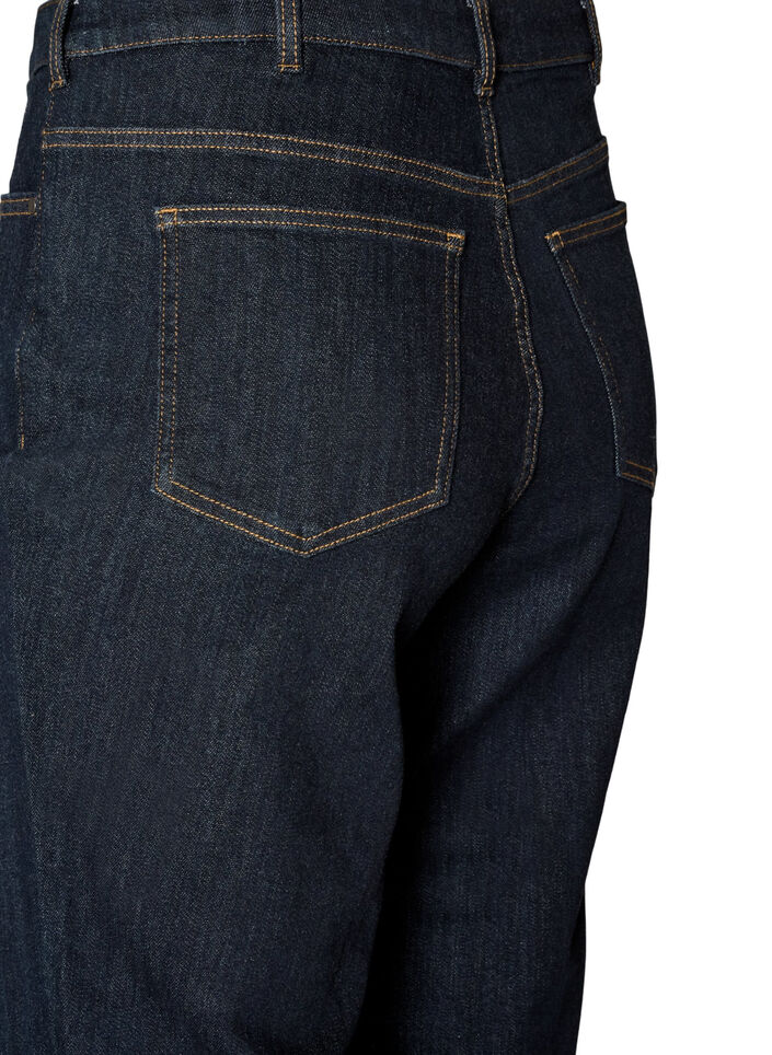 Straight-fit Kiana jeans met hoge taille, Blauw, Packshot image number 3