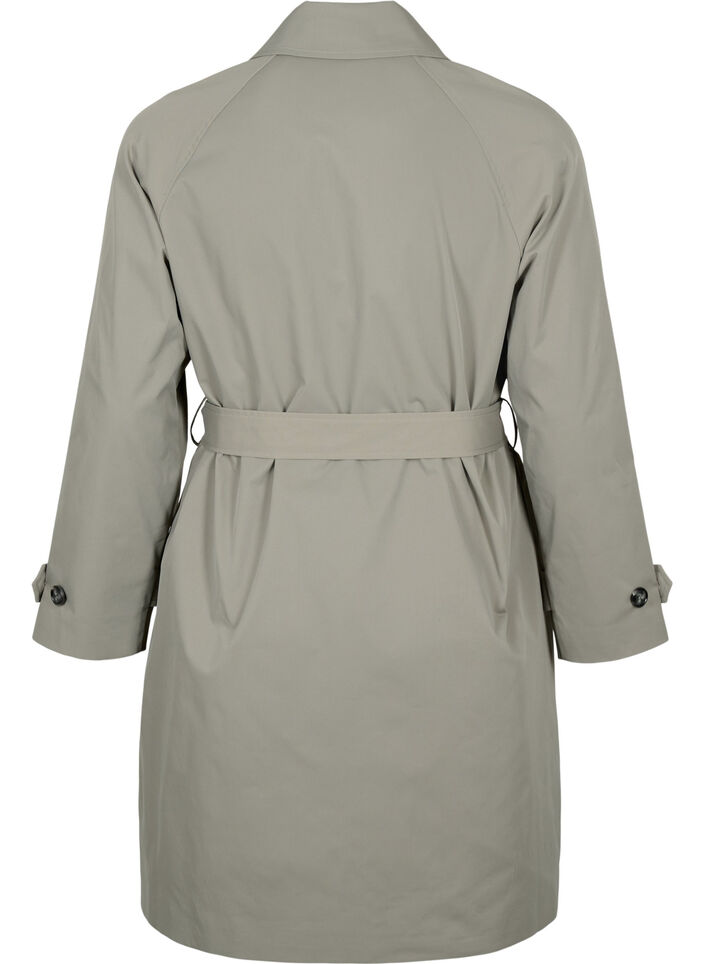 Trenchcoat met zakken en riem, Sea Spray, Packshot image number 1