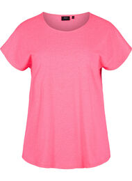 Neonkleurig katoenen T-shirt, Neon Pink