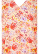 Viscose top met korte mouwen en bloemenprint, Red Orange AOP, Packshot image number 2
