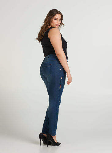 Sanna-jeans, Dark blue denim, Model image number 0
