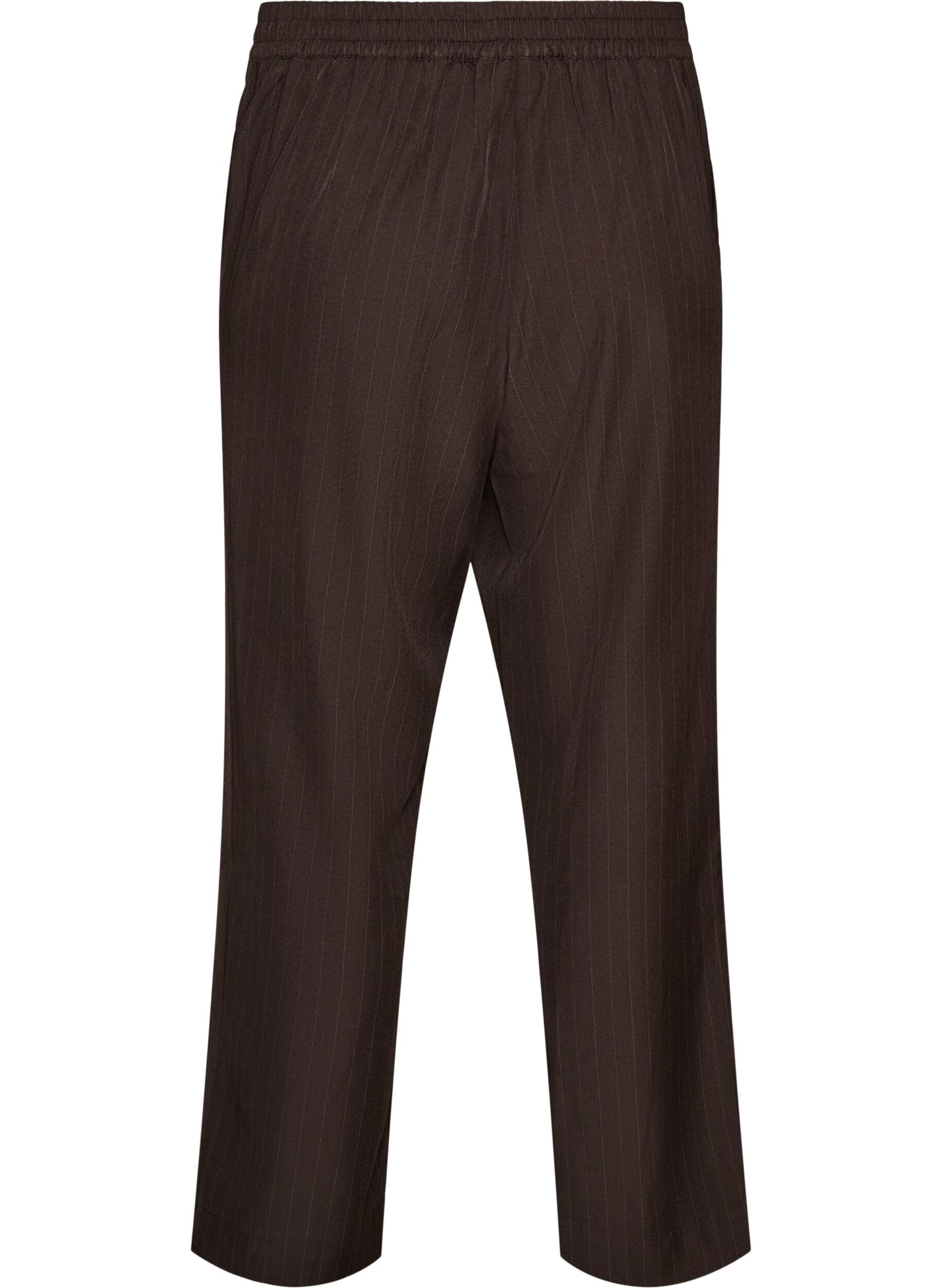 ZizziLosse broek met zakken, Bruin, Packshot image number 1