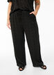 FLASH - Broek met textuur en hoge taille, Zwart, Model image number 2