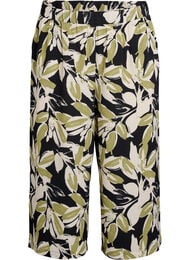 Culotte broek met print, Zwart