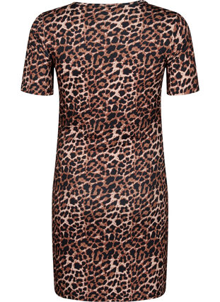Nauwsluitende jurk met luipaardprint en een uitsnede, Leopard AOP, Packshot image number 1