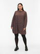FLASH - Gestippelde tuniek met lange mouwen, Chicory Coffee AOP, Model image number 2