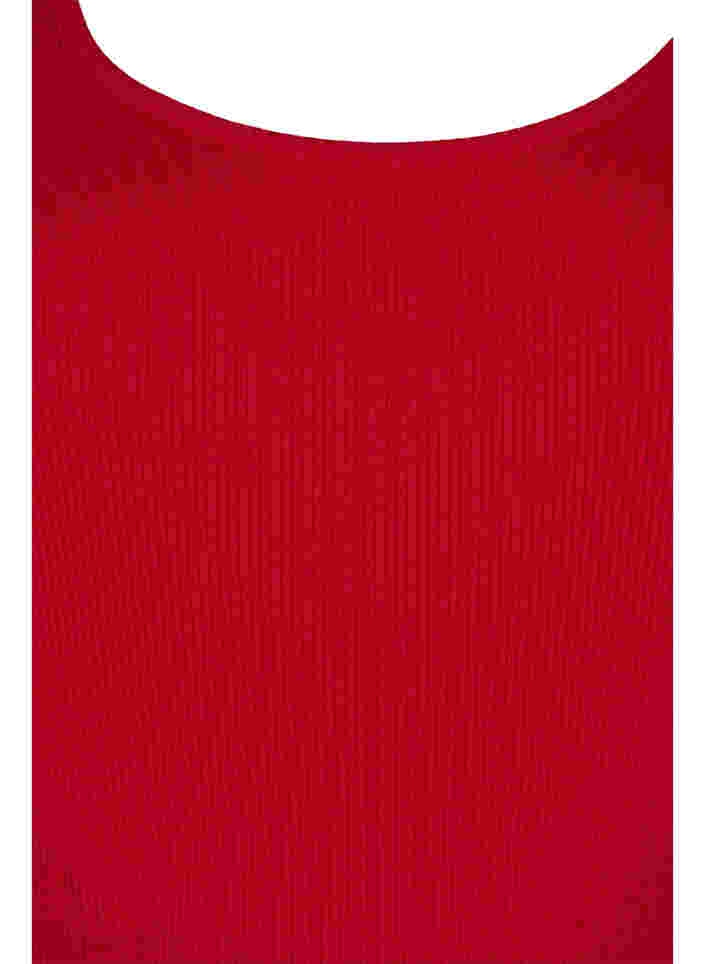 2-pack basic tanktops in rib, Tango Red/Black, Packshot image number 2
