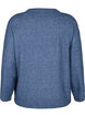 Gebreide blouse met ronde hals en middennaad, Bering Sea Mel., Packshot image number 1