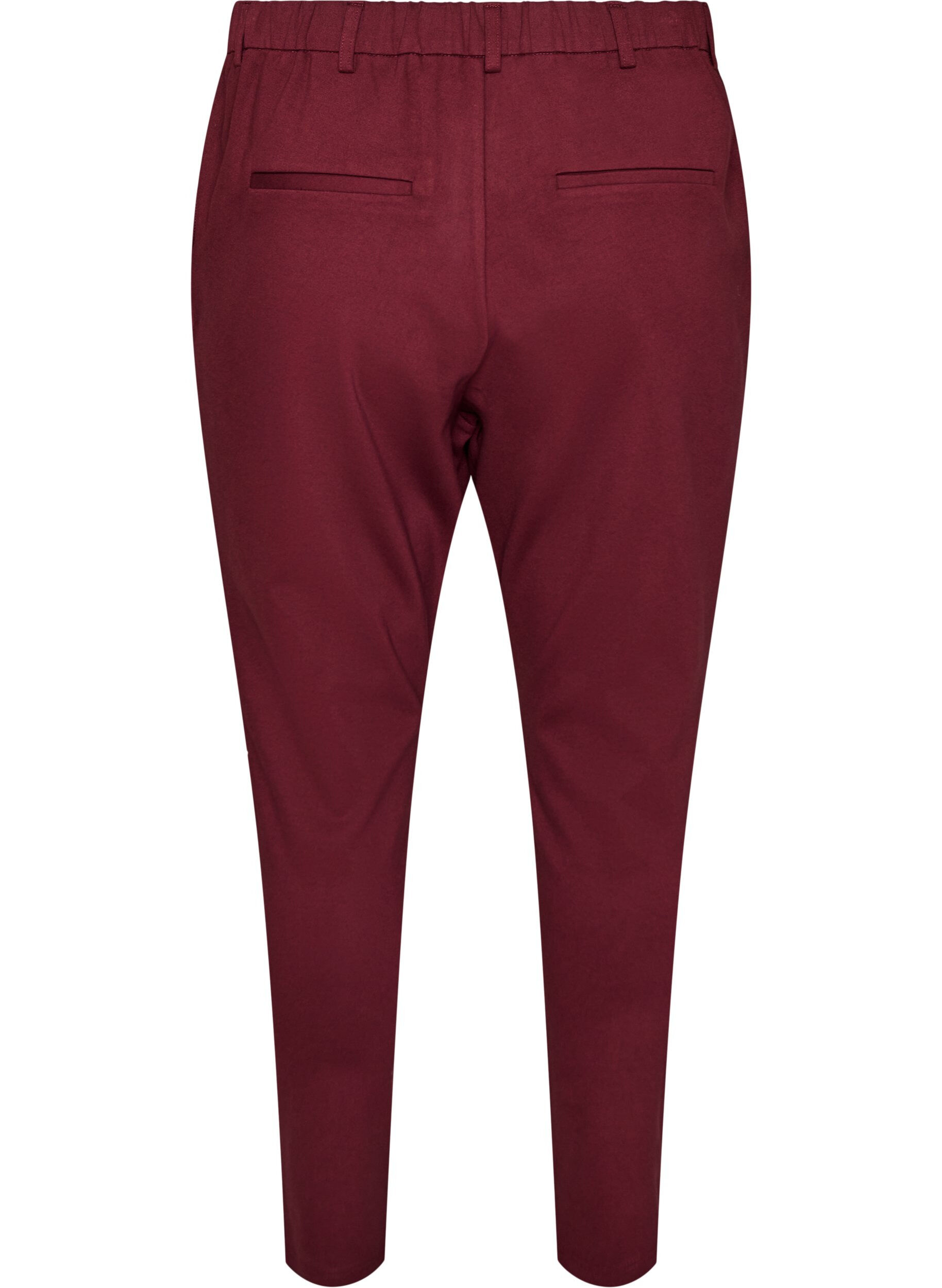 ZizziCropped Maddison broek, Rood, Packshot image number 1