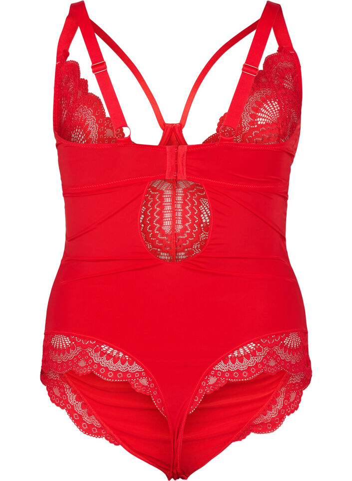 Bodysuit met beugel en koorddetail, Salsa, Packshot image number 1