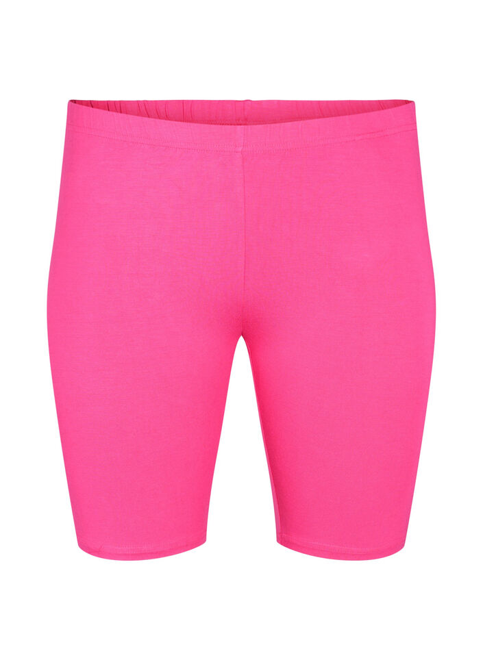 Effen basic fietsbroek, Roze, Packshot image number 0