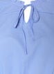 Katoenen blouse met strik en elastische taille, Blauw, Packshot image number 2