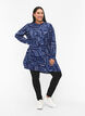 FLASH - Gestippelde tuniek met lange mouwen, Medieval Blue AOP, Model image number 2